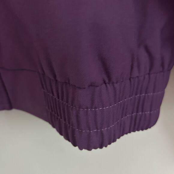 Bogey Boys Full Zip Retro Style Purple White Block Track Jacket S Small NWOT - Picture 3 of 8